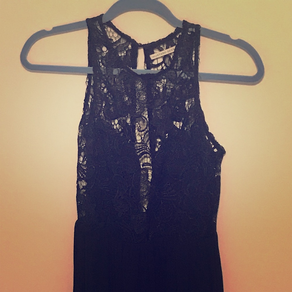 Black lace jumpsuit